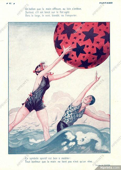 Georges Pavis 1928 Water Games Bathing Beauties