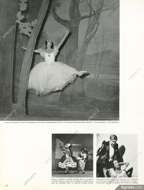 Tamara Toumanova 1949 Ballet Dancer