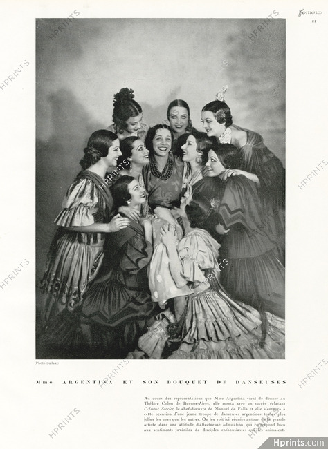 Argentina et ses danseuses 1933 Théâtre Colon Buenos-AIres