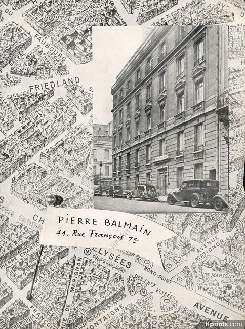 Pierre Balmain 1948 Store, 44 rue François 1er