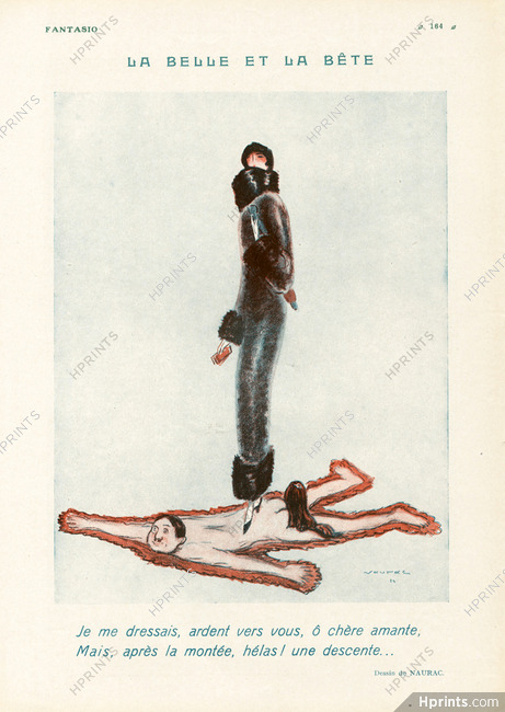 La Belle et la Bête, 1924 - Naurac Fur, Pekingese Dog