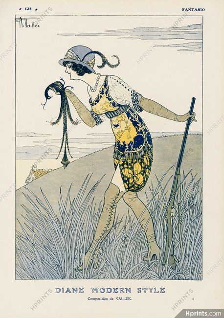Diane Modern Style, 1912 - Armand Vallée Huntress