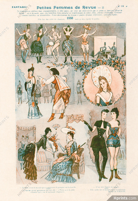 Armand Vallée 1924 "Petites Femmes de Revue 1880" Chorus Girl