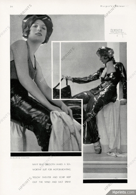 Suzanne Talbot (Couture) 1931 Suit for motor-boating, Sweater, Photo Demeyer