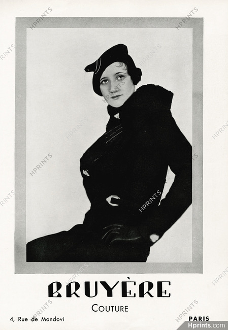 Bruyère 1931 Coat, Fashion Photography