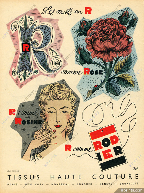 Rodier 1952 Louis Ferrand, Rose