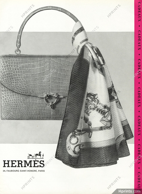 Hermès 1961 Handbag, Scarf