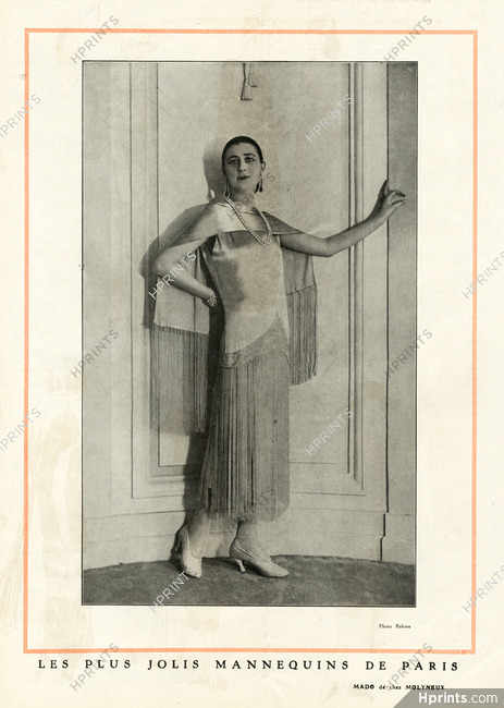 Molyneux 1924 "The Most Beautiful Mannequins of Paris" Mado Fashion Model, Photo Rahma