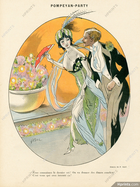 Ferdinand Bac 1913 "Pompeyan-Party" Oriental Costume, Elegants