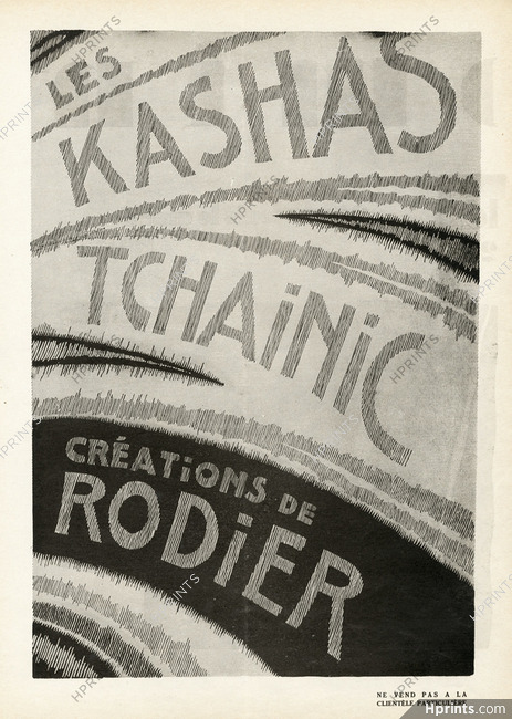 Rodier 1926 "Kashas, Tchainic"