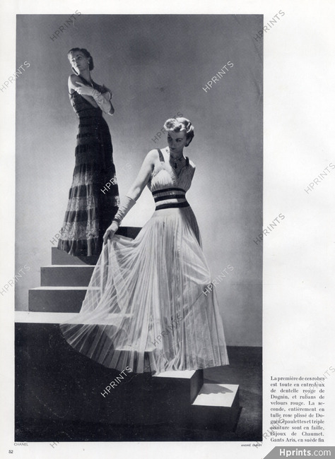 Chanel 1937 Evening Gown, Dognin, Photo André Durst