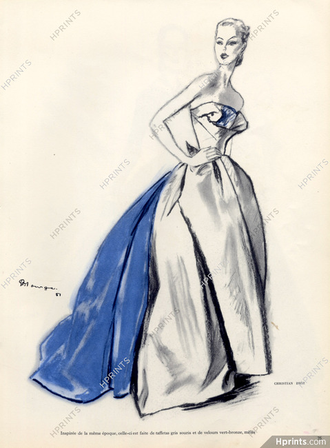 Christian Dior 1951 Evening Gown, Pierre Mourgue