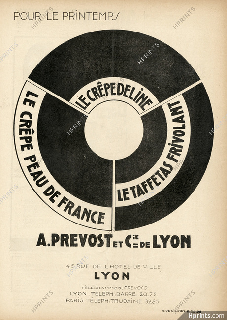 A. Prevost & Cie De Lyon 1925 "Le Crêpedeline"