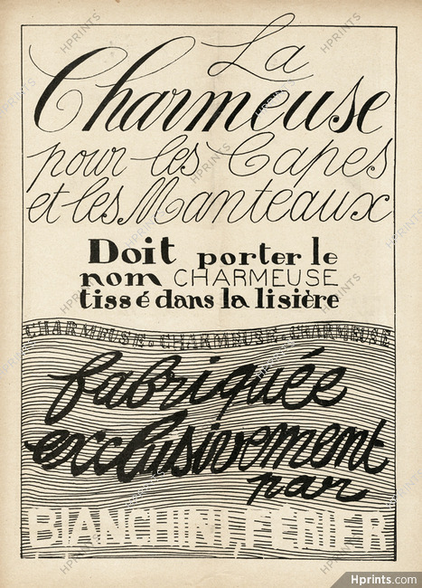 Bianchini Férier 1923 "La Charmeuse", Raoul Dufy