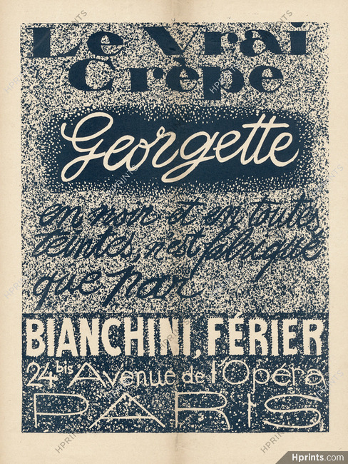 Bianchini Férier 1923 "Crêpe Georgette", Raoul Dufy