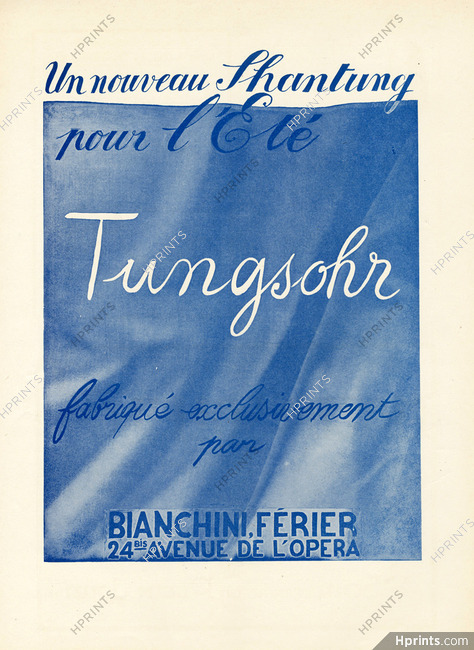 Bianchini Férier 1926 Shantung "Tungsohr"