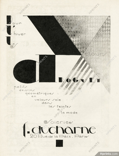 Ducharne 1927 Velours "Droguet"