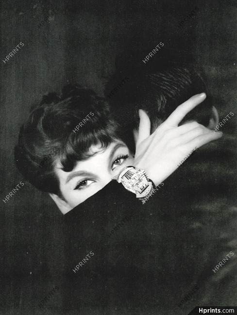 Chaumet 1954 Bracelet en brillants-baguettes et platine