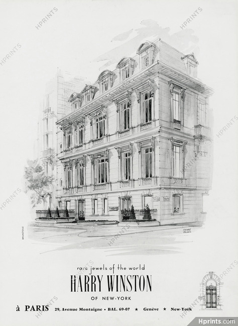 Harry Winston 1962 Store, 29 Avenue Montaigne, Paris, Pierre Pagès