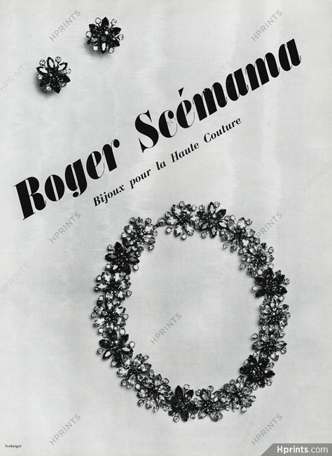 Roger Scémama 1954 Necklace, Earrings