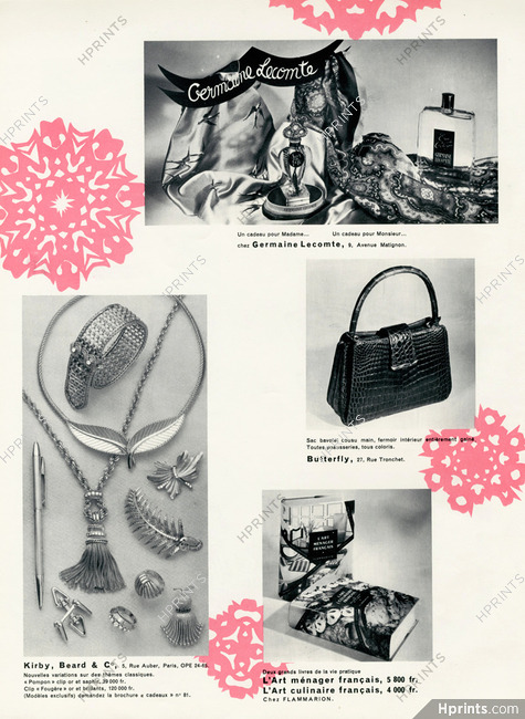 Kirby Beard & Co. (Jewels) 1954 Necklace, Clip "Fougère" Bracelet, Rings