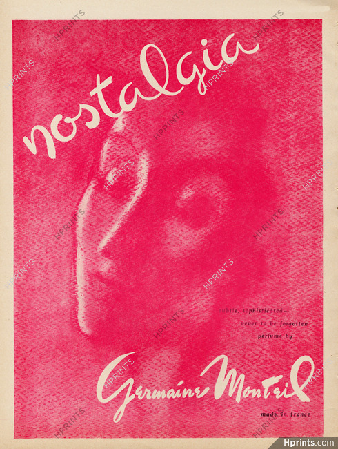 Germaine Monteil (Perfumes) 1950 Nostalgia