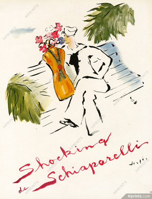Schiaparelli (Perfumes) 1945 Shocking, Sailor, Marcel Vertès