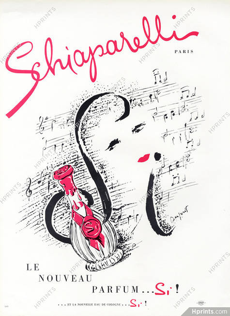 Schiaparelli (Perfumes) 1957 Si! (Version Violet)