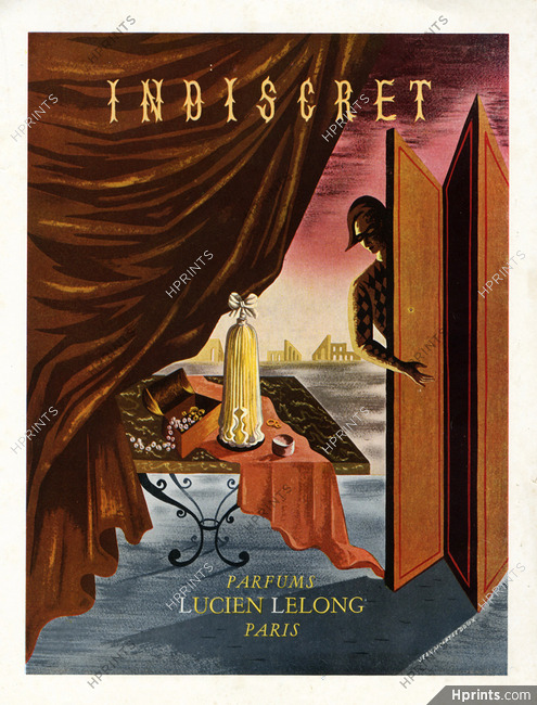 Lucien Lelong (Perfumes) 1947 Indiscret, Jean Picart Le Doux