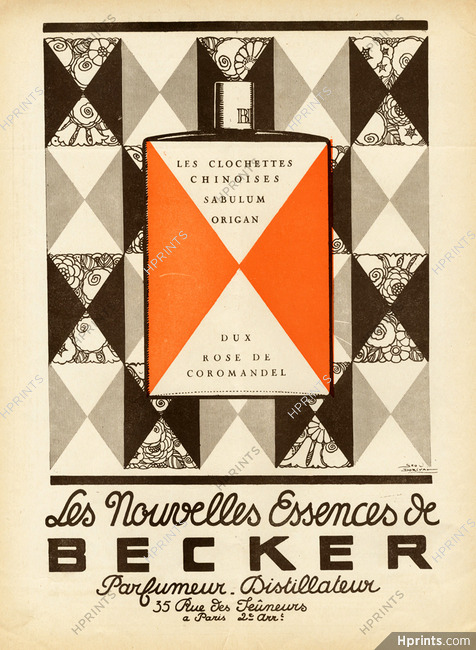 Becker (Perfumes) 1926 Geo Dorival