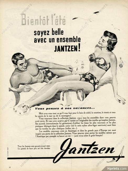 Jantzen (Swimwear) 1952 Man, Woman