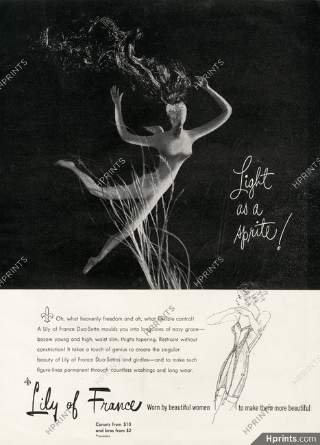 Lily of France Lingerie — Vintage original prints and images