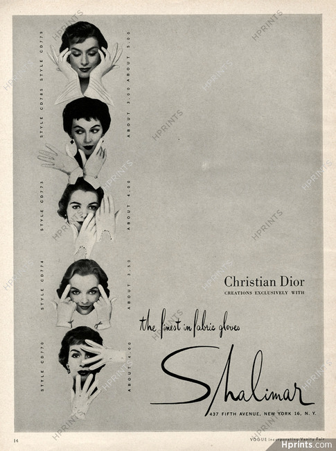 Christian Dior Shalimar (Gloves) 1955