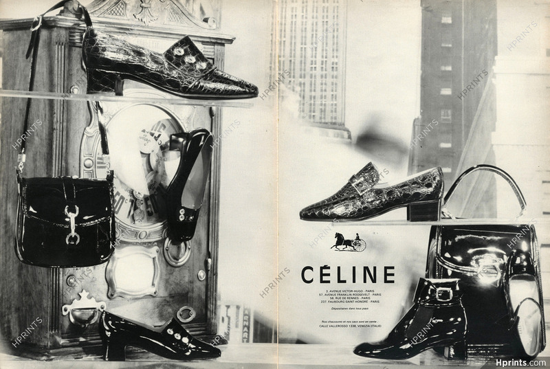 Céline (Shoes, Handbag) 1968 — Advertisement