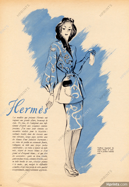 Hermès 1945 Suit, Fashion Illustration