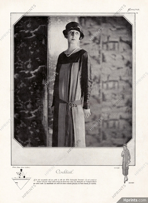 Doucet 1924 Gabrielle Dorziat, Cocktail Dress, Coat, Photo Laure Albin Guillot