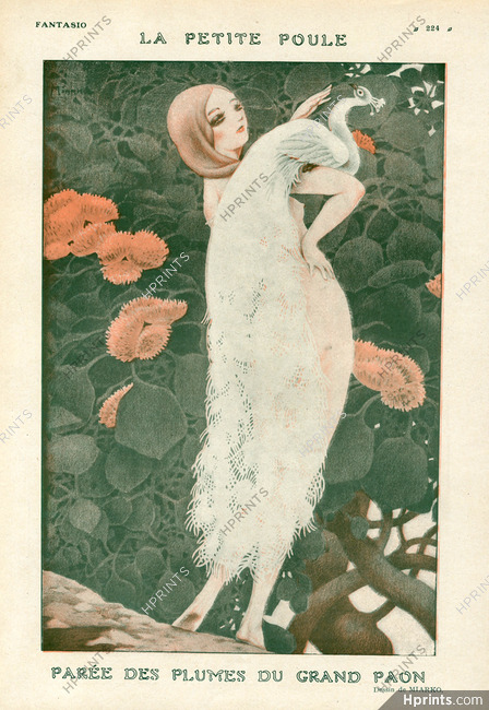 Miarko 1921 Dressed in Feathers for the Peacock, Nude