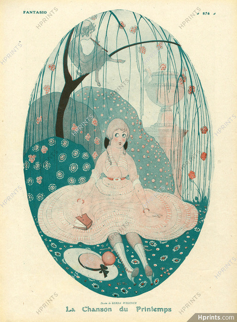 Gerda Wegener 1916 ''La chanson du printemps'' Little Girl