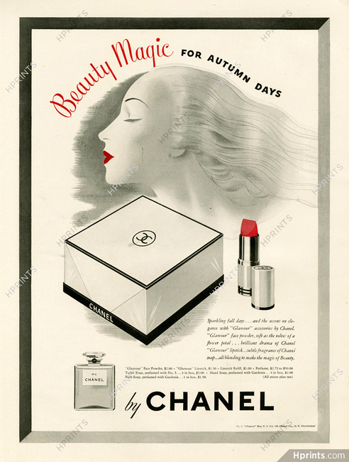 Chanel, Cosmetics — Original adverts and images