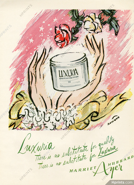 Harriet Hubbard Ayer (Cosmetics) 1944 Luxuria, Romano