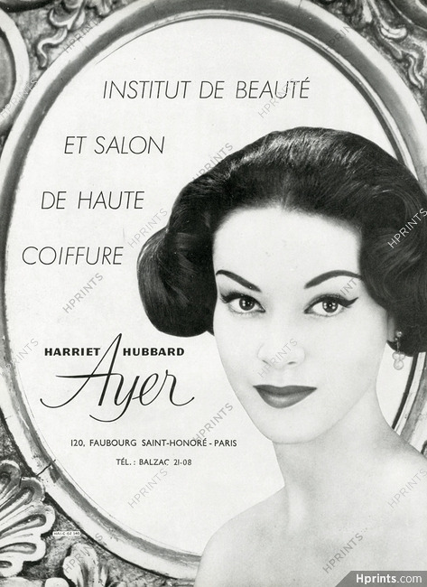 Harriet Hubbard Ayer (Cosmetics) 1957 Hairstyle