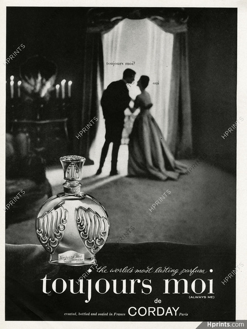 Corday (Perfumes) 1960 Toujours Moi
