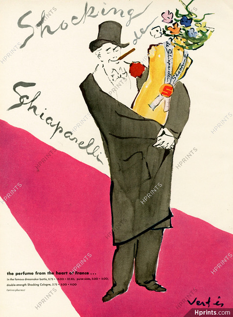 Schiaparelli (Perfumes) 1953 Shocking, Marcel Vertes