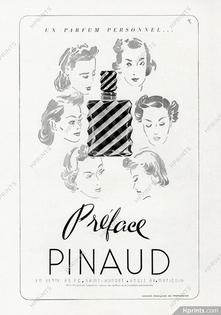Pinaud (Perfumes) 1937 "Préface"