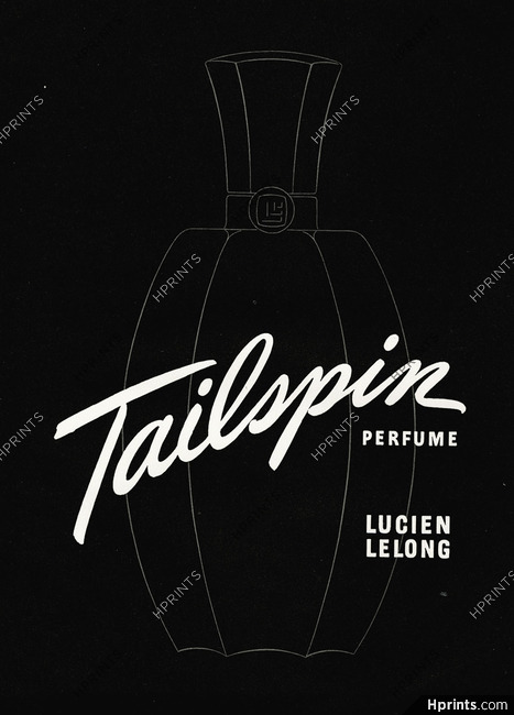 Lucien Lelong (Perfumes) 1944 "Tailspin"
