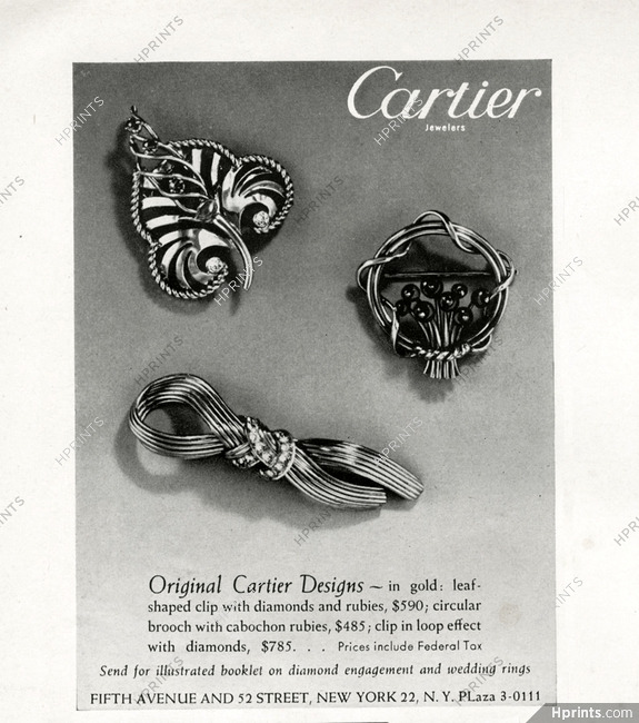 Cartier 1950 Brooch, Clips,