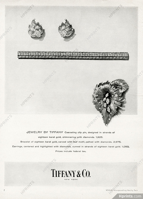 Tiffany & Co. (High Jewelry) 1958 Cascading Clip Pin