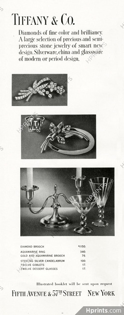 Tiffany & Co. (High Jewelry) 1942 Brooch, Aquamarine ring