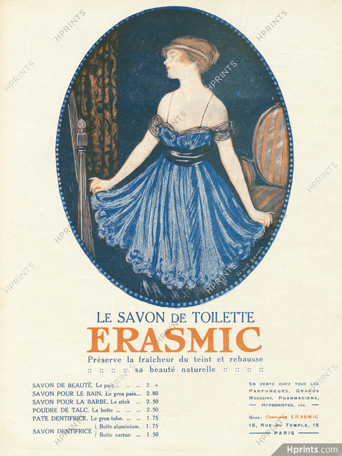 Erasmic (Soap) 1920 Lewis Baumer