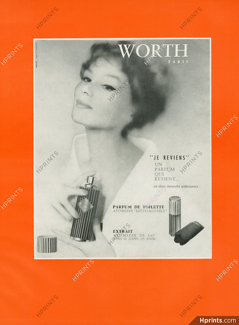 Worth (Perfumes) 1961 Je Reviens